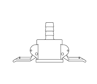 5610724 by NewAge | Cam and Groove Fitting | Type C | Coupler x 1/2" Hose Barb | EPDM Seal | Polypropylene