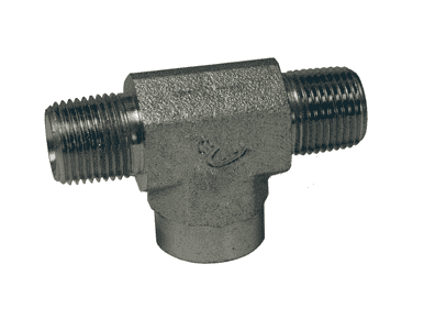 5601-8 Dixon Zinc Plated Steel Pipe Tee - (Two) 1/2"-14 Male NPTF Pipe x 1/2"-14 Female NPTF Pipe 