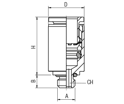 56010-4-M5 by AIGNEP | 55/56 Series | Mini Male Internal Hex | 4mm Tube x M5 Male | Straight | Pack of 10