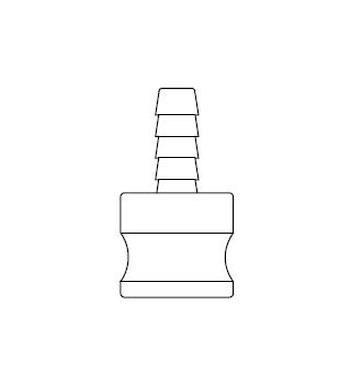 5611536 by NewAge | Cam and Groove Fitting | Type E | Adapter x 1-1/2" Hose Barb | EPDM Seal | Polypropylene