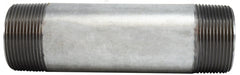 56285 (56-285) Midland Schedule 40 Welded Nipple - 1-1/2" Diameter x 48" Length - Galvanized Steel