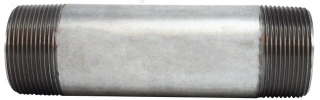 56151 (56-151) Midland Schedule 40 Welded Nipple - 1-1/2" Diameter x 8" Length - Galvanized Steel