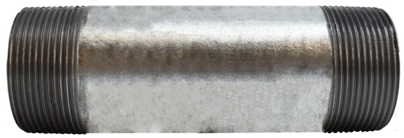 56188 (56-188) Midland Schedule 40 Welded Nipple - 2-1/2" Diameter x 7" Length - Galvanized Steel