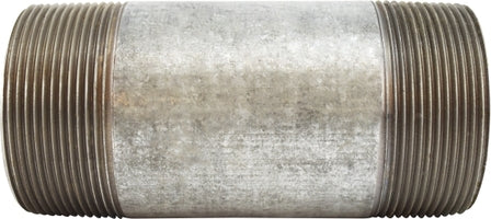 56208 (56-208) Midland Schedule 40 Welded Nipple - 3" Diameter x 7" Length - Galvanized Steel