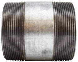 56220 (56-220) Midland Schedule 40 Welded Nipple - 4" Diameter x 2-7/8" Length (Close) - Galvanized Steel