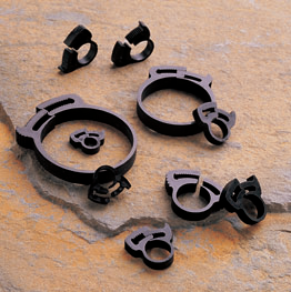 5701227 Kwik Clamps™ by NewAge | Double Bond Hose Clamp | 1.260" Min OD | 1.370" Max. OD | .087 Thickness | Nylon | Bag of 100