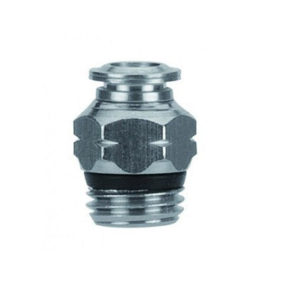 57000-6-1/4" AIGNEP | 57 Series | Straight Male Metal Release Collet | 6mm Tube x 1/4" Swift-Fit Male | Pack of 10