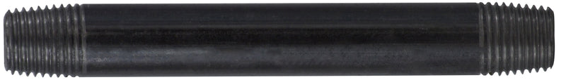 57021 (57-021) Midland Schedule 40 Welded Nipple - 1/4" Diameter x 1-1/2" Length - Black Steel