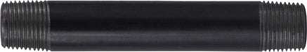 57053 (57-053) Midland Schedule 40 Welded Nipple - 3/8" Diameter x 9" Length - Black Steel