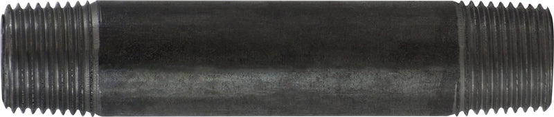 57064 (57-064) Midland Schedule 40 Welded Nipple - 1/2" Diameter x 3" Length - Black Steel