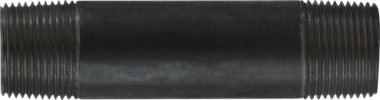 57103 (57-103) Midland Schedule 40 Welded Nipple - 1" Diameter x 3" Length - Black Steel