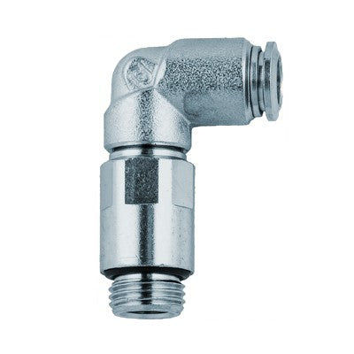 57125-10-3/8" AIGNEP | 57 Series | Swivel Extended 90° Elbow | All Nickel Plated Brass | 10mm Tube x 3/8" Male BSPP | Pack of 10