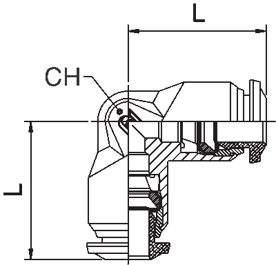 88130-04 by AIGNEP | 87 / 88 Series | Union | 1/4" Tube | 90° Elbow | Pack of 10