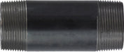 57148 (57-148) Midland Schedule 40 Welded Nipple - 1-1/2" Diameter x 5-1/2" Length - Black Steel