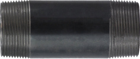 57154 (57-154) Midland Schedule 40 Welded Nipple - 1-1/2" Diameter x 11" Length - Black Steel