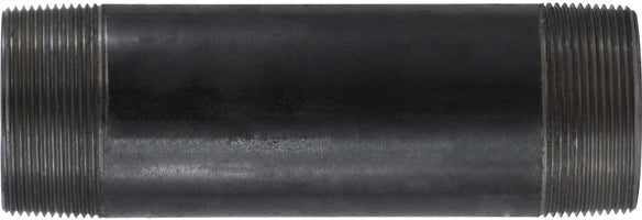 57171 (57-171) Midland Schedule 40 Welded Nipple - 2" Diameter x 9" Length - Black Steel