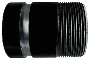 57164TV (57-164TV) Midland Schedule 40 Groove Nipple - 2" Diameter - Thread x 4" Length - Black Steel