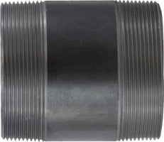 57220 (57-220) Midland Schedule 40 Welded Nipple - 4" Diameter x 2-7/8" Length (Close) - Black Steel