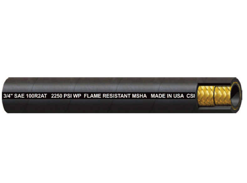 1" 57MB-2 Couplamatic Domestic Thin Cover 2-Wire Hydraulic Hose (SAE 100R2AT) - 1" ID - 250ft