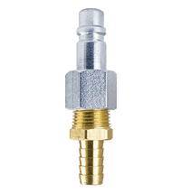 60-5B ZSi-Foster Quick Disconnect Plug - 1/2" ID - Brass - Hose Stem