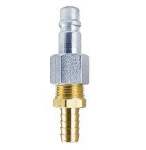 59-5B ZSi-Foster Quick Disconnect Plug - 3/8" ID - Brass - Hose Stem