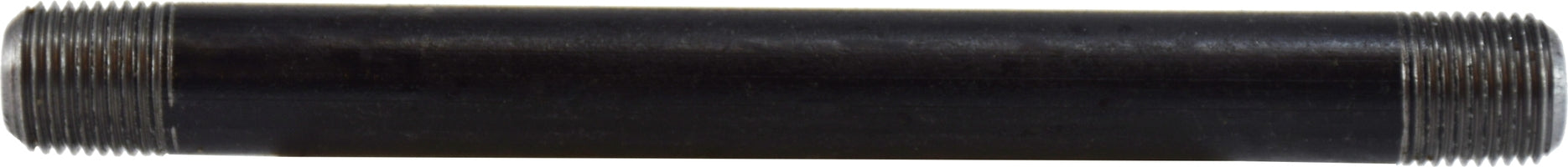 59011SMLS (59-011SMLS) Midland Schedule 80 Extra Heavy Seamless Steel Pipe Nipple - 1/8" Diameter x 6" Length - Black Steel