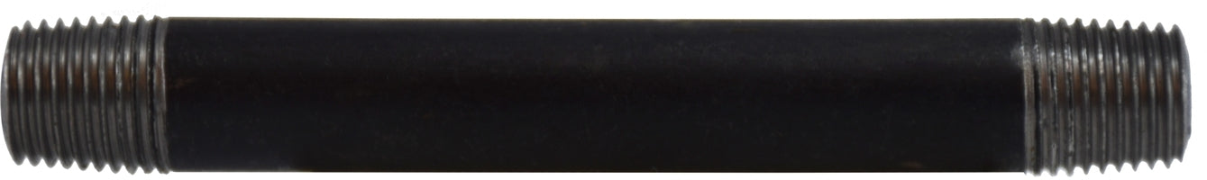 59030SMLS (59-030SMLS) Midland Schedule 80 Extra Heavy Seamless Steel Pipe Nipple - 1/4" Diameter x 6" Length - Black Steel