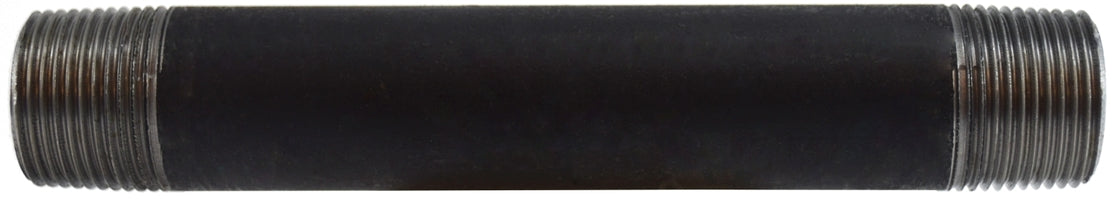 59096SMLS (59-096SMLS) Midland Schedule 80 Extra Heavy Seamless Steel Pipe Nipple - 3/4" Diameter x 12" Length - Black Steel