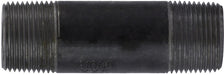 59100SMLSXX (59-100SMLSXX) Midland Schedule XXS Extra Heavy Seamless Steel Pipe Nipple - 1" Diameter x Close - Black Steel