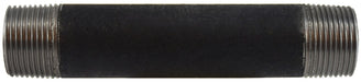 59112SMLS (59-112SMLS) Midland Schedule 80 Extra Heavy Seamless Steel Pipe Nipple - 1" Diameter x 9" Length - Black Steel