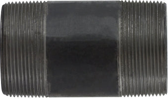 59168SMLSXX (59-168SMLSXX) Midland Schedule XXS Extra Heavy Seamless Steel Pipe Nipple - 2" Diameter x 6" Length - Black Steel