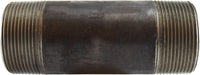 59192SMLS (59-192SMLS) Midland Schedule 80 Extra Heavy Seamless Steel Pipe Nipple - 2-1/2" Diameter x 11" Length - Black Steel