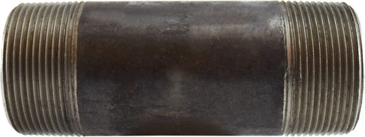 59183SMLS (59-183SMLS) Midland Schedule 80 Extra Heavy Seamless Steel Pipe Nipple - 2-1/2" Diameter x 4" Length - Black Steel