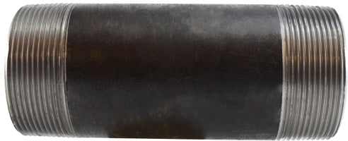 59209SMLS (59-209SMLS) Midland Schedule 80 Extra Heavy Seamless Steel Pipe Nipple - 3" Diameter x 8" Length - Black Steel