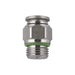 60020-6-M5 AIGNEP | 60/62 Series | Straight Tube Fitting | Stainless Steel 6mm Tube x M5 Male