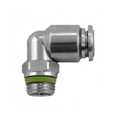 60111X-6-1/4" AIGNEP | 60/62 Series | Swivel Male 90° Elbow Stainless Steel | 6mm Tube x 1/4" Swift-Fit Male