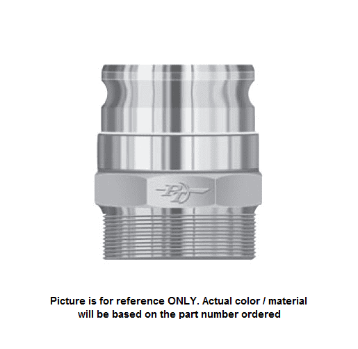 60174000 (40FSV) by PT-Coupling | 4" Swivel Adapter x 4" Male NPT | Aluminum | Viton Seal