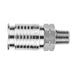 60191-04 AIGNEP | QC Series | 1/4" Multisocket Stainless Steel x 1/4" Male NPTF