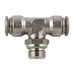 60215-4-1/4" AIGNEP | 60/62 Series | Stainless Steel Swivel Branch Tee | 4mm (5/32") Tube Push Connect x 1/4" Male BSPP | FKM Seal