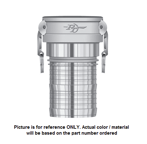 60231500 (15CSV) by PT-Coupling | 1-1/2" Swivel Coupler x 1-1/2" Hose Shank | Aluminum | Viton Seal