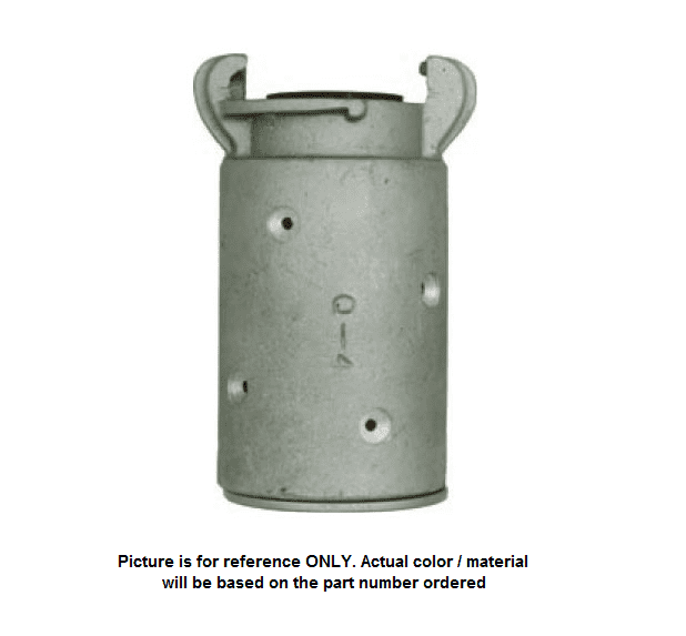 62901000 (10 CSB) by PT-Coupling | Sand Blast Coupling | Coupler x Hose Connection | 1" Size | 1.88" Hose OD | Brass