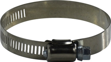 611224 (611-224) Midland Metal Hose Band Clamp - 611 Series - 1/2" Width - ID Range: 12-1/2" to 14-1/2" - 201 Stainless Steel Band / Carbon Steel Screw