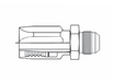 815R-2 Couplamatic Reusable Coupling - R1 & R2 Reusables - JIC 37° - Male Solid - 1/2" Hose ID - 3/4x16 Thread Size (for 100R2 Thin Hose)