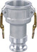 DA-6040-A Midland Cam and Groove - Part D - Reducer Coupler Adapter - 6" Female Coupler x 4" Male Adapter - Aluminum