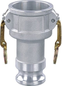 DA-3020-A Midland Cam and Groove - Part D - Reducer Coupler Adapter - 3" Female Coupler x 2" Male Adapter - Aluminum