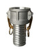 CGC-250-A1 Midland Cam and Groove - Type C - 2-1/2" Female Coupler x 2-1/2" Hose Shank - Aluminum