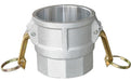 CGD-250-A1 Midland Cam and Groove - Type D - 2-1/2" Female Coupler x 2-1/2" Female NPT - Aluminum