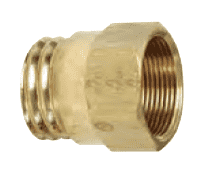 61RBSG-08 Dixon CA360 Brass Air Brake Fitting - Spring Guard Nut - 1/2" Hose Size - 1-3/32-20 Straight Thread