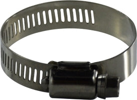 620006SS (620-006SS) Midland Metal Hose Marine Worm Gear Clamp - 620SS Series - 1/2" Width - ID Range: 3/8" to 7/8" - 316 Stainless Steel Band & Screw