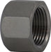 62077 Midland 150# Stainless Steel Fitting - Hex Cap (Barstock) - 3/8" Female NPT - 304 Stainless Steel